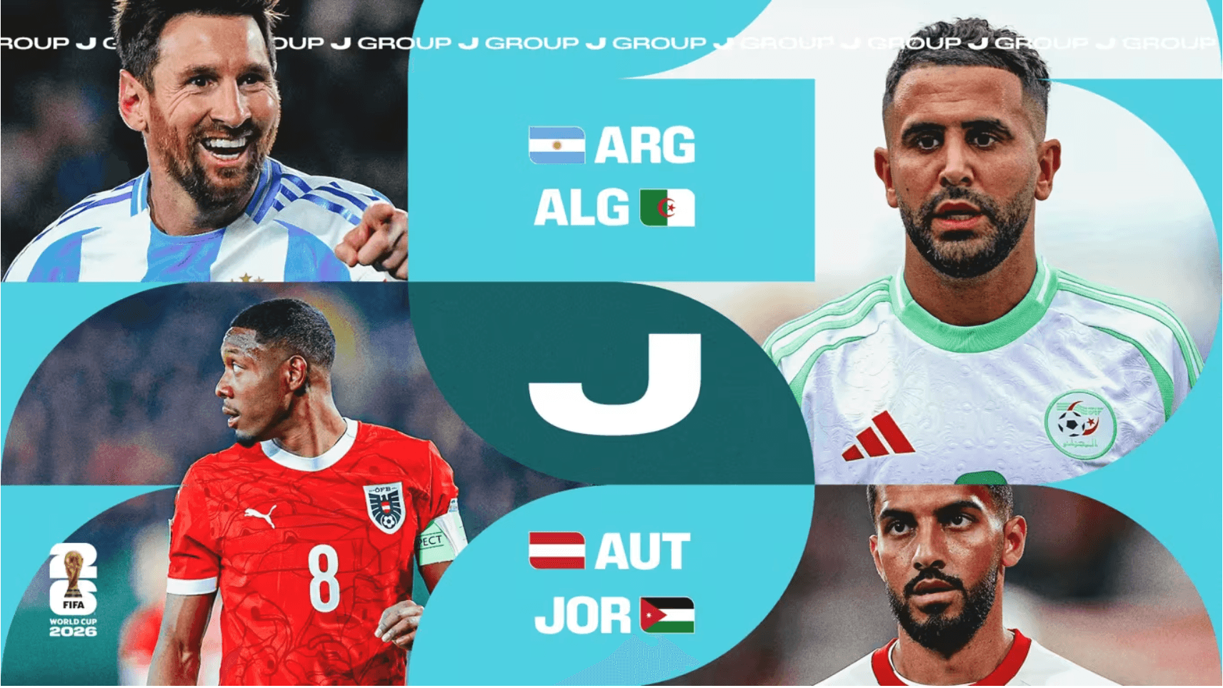 Groupe J : l'Algérie face à l'Argentine, l'Autriche et la Jordanie, ce qu'il faut savoir